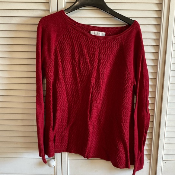 LOFT Sweaters - Loft women’s size large red sweater